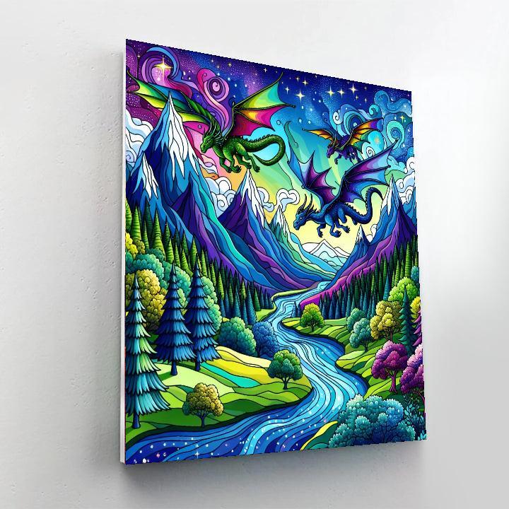 Magical Dragon Adventures Number Painting