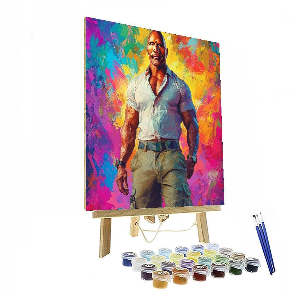 Dwayne Johnson: The Rock Solid Force Of Cinema Numbered Painting Kits