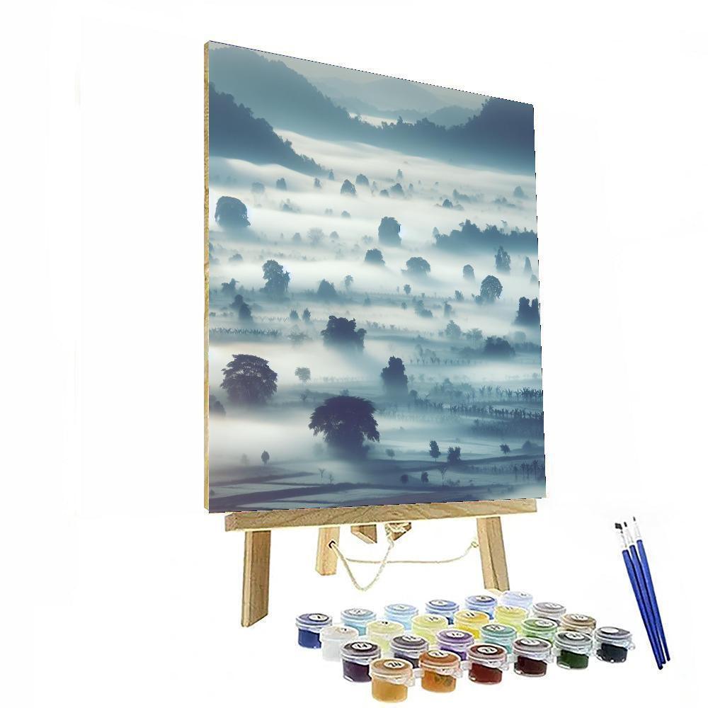 Peaceful Morning Mist Paint By Color