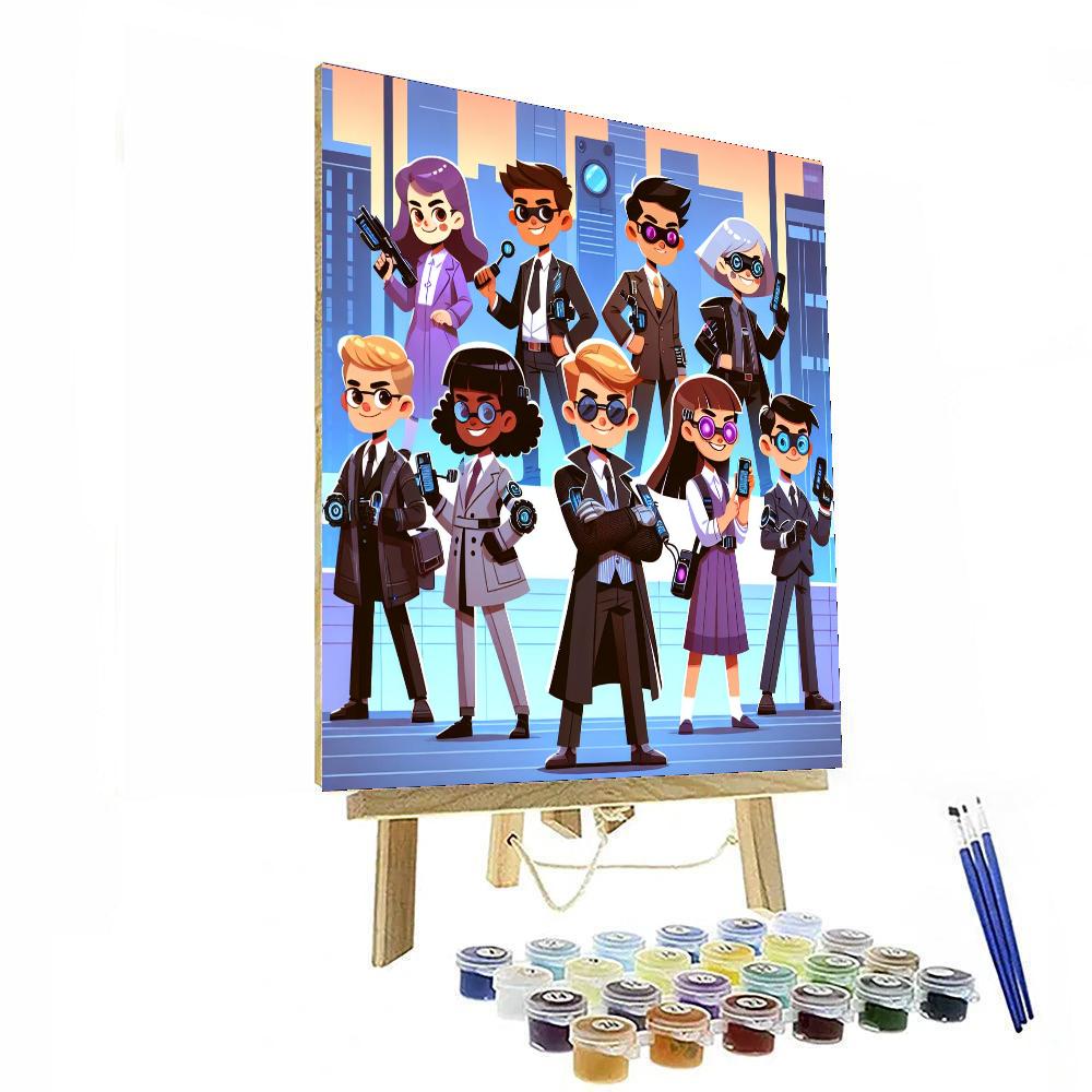 Secret Agent Academy Numbered Painting Kits
