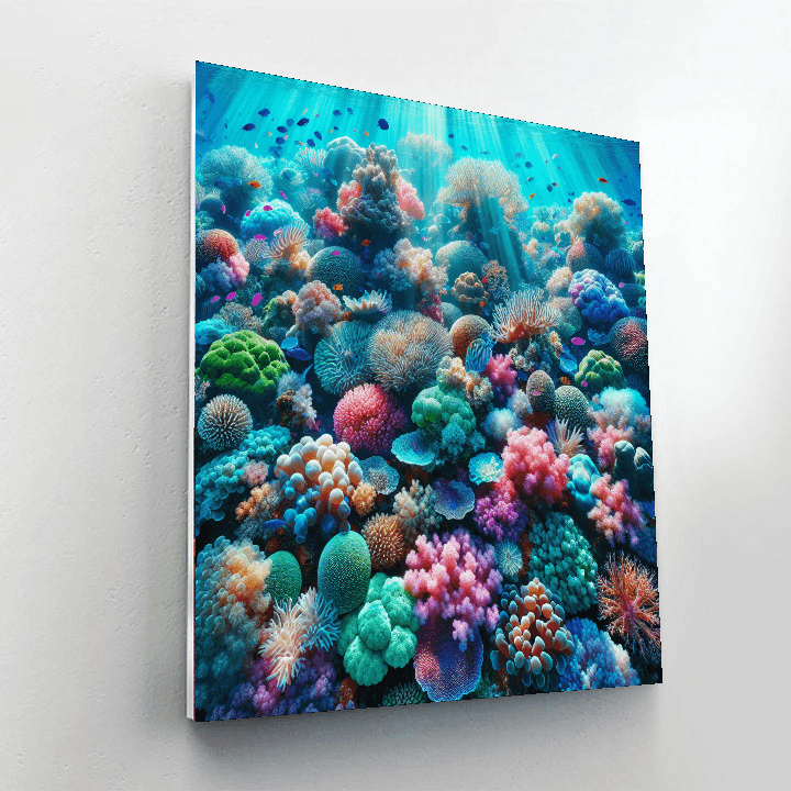 Oceanic Coral Fantasy Number Painting