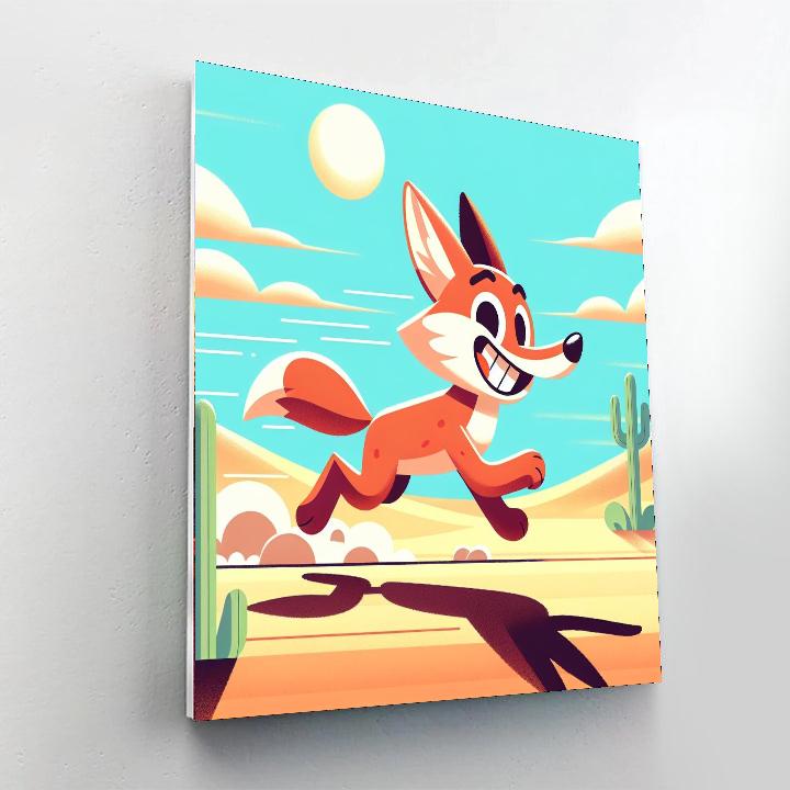 Charming Coyote Paint By Color