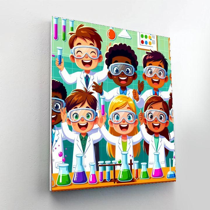Exciting Science Adventure Painting Number Kit
