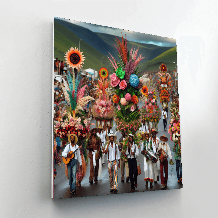 The Flower Festival - Medellin, Colombia Paint By Numbers Kits