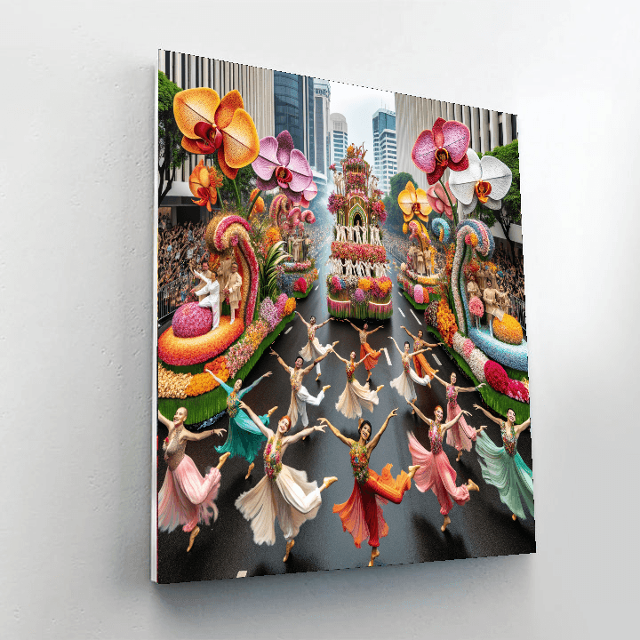 Carnival Of Flowers - Petropolis, Brazil Number Painting