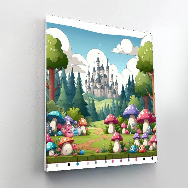 Fairytale Forest Kingdom Paint By Numbers