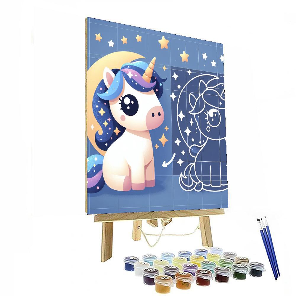 Starry Unicorn Numbered Painting Kits