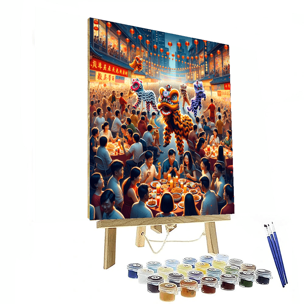 Chinese New Year - Various Locations, China Painting By Numbers Kit