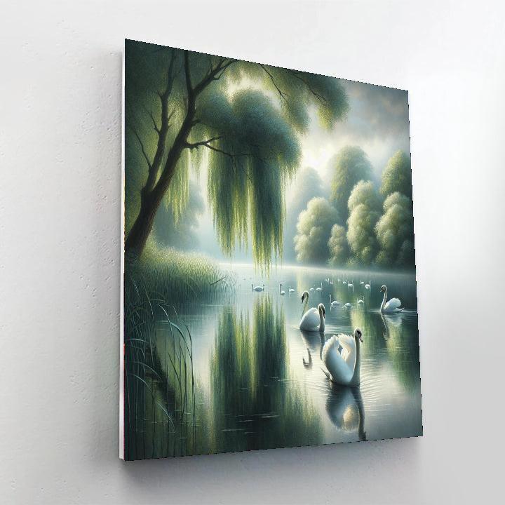 Serenade Of The Swans Paint By Color