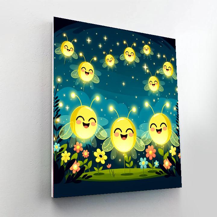 Sparkling Firefly Dance Numbered Painting Kits
