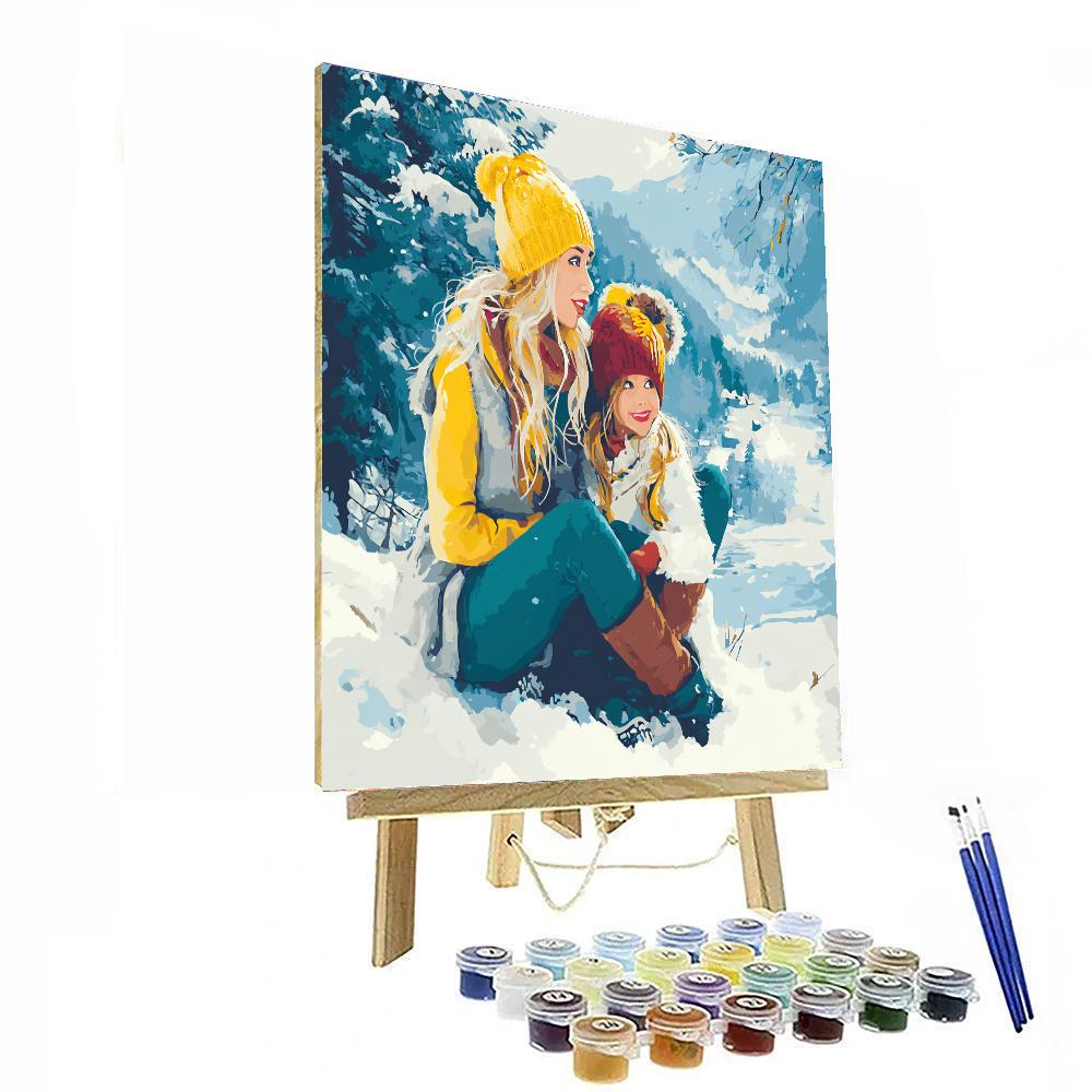 Winter Playtime Paint By Number