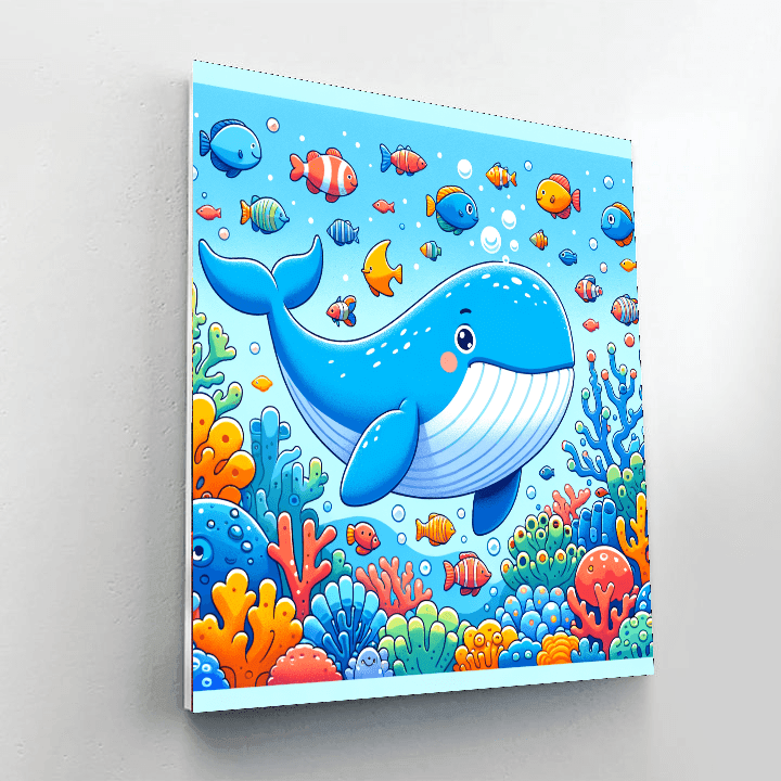 Curious Whale Paint By Number