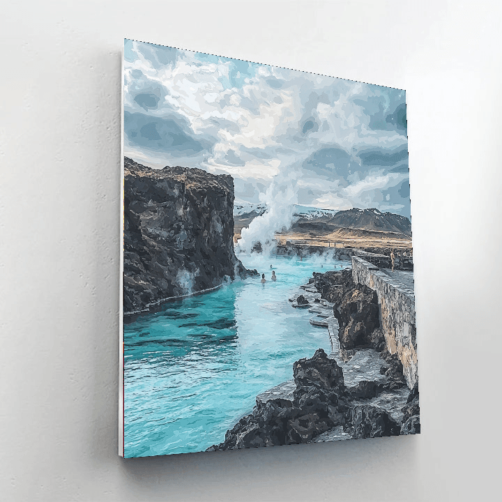 Myvatn Nature Baths - Northern Iceland Paint By Numbers Kits