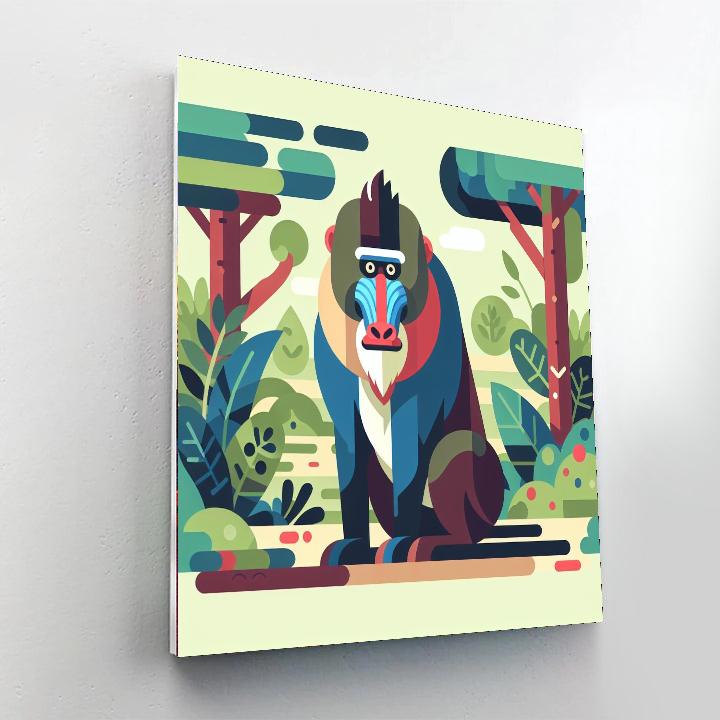 Majestic Mandrill Paint By Numbers Art