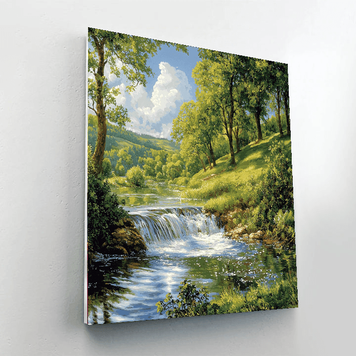 John Constable Inspired Enchanting Riverbank  Paint By Numbers Kits