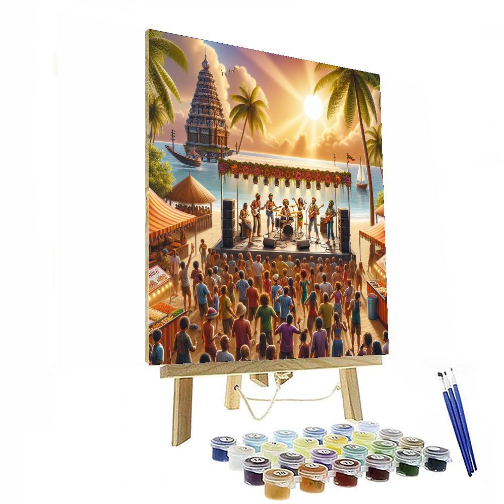 Jamaica Reggae Sumfest Paint By Color