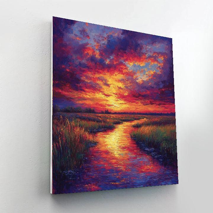 J.M.W. Turner Inspired Twilight Symphony Of Colors  Paint By Color