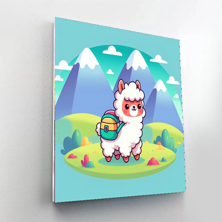 Adventure Alpaca Trek Number Painting