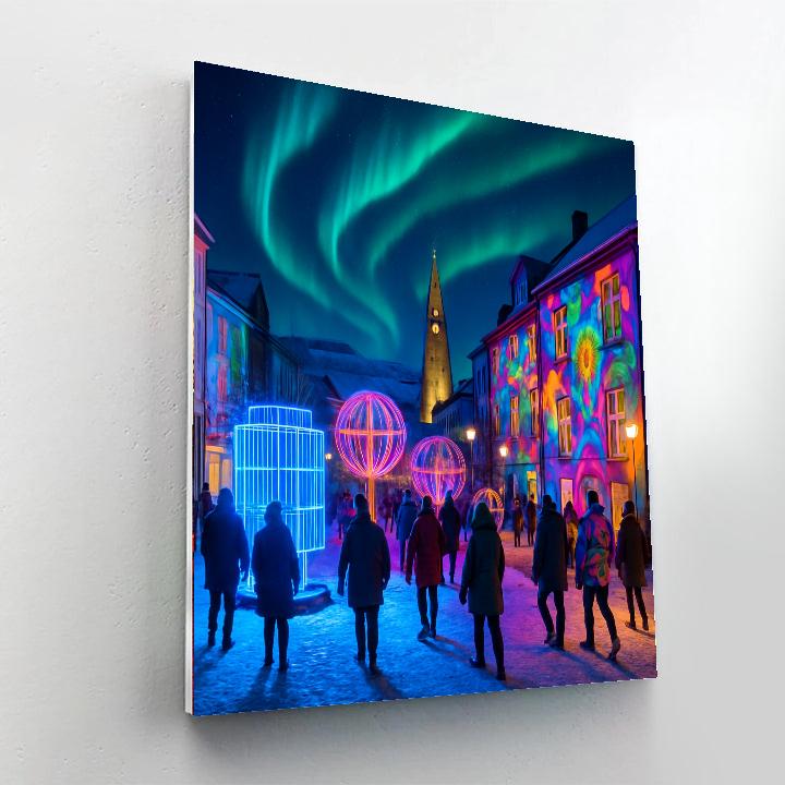 Winter Light Festival - Iceland Paint By Number
