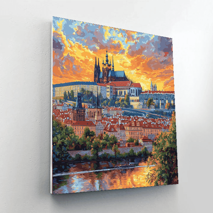 Prague Castle - Czech Republic DIY Paint By Numbers