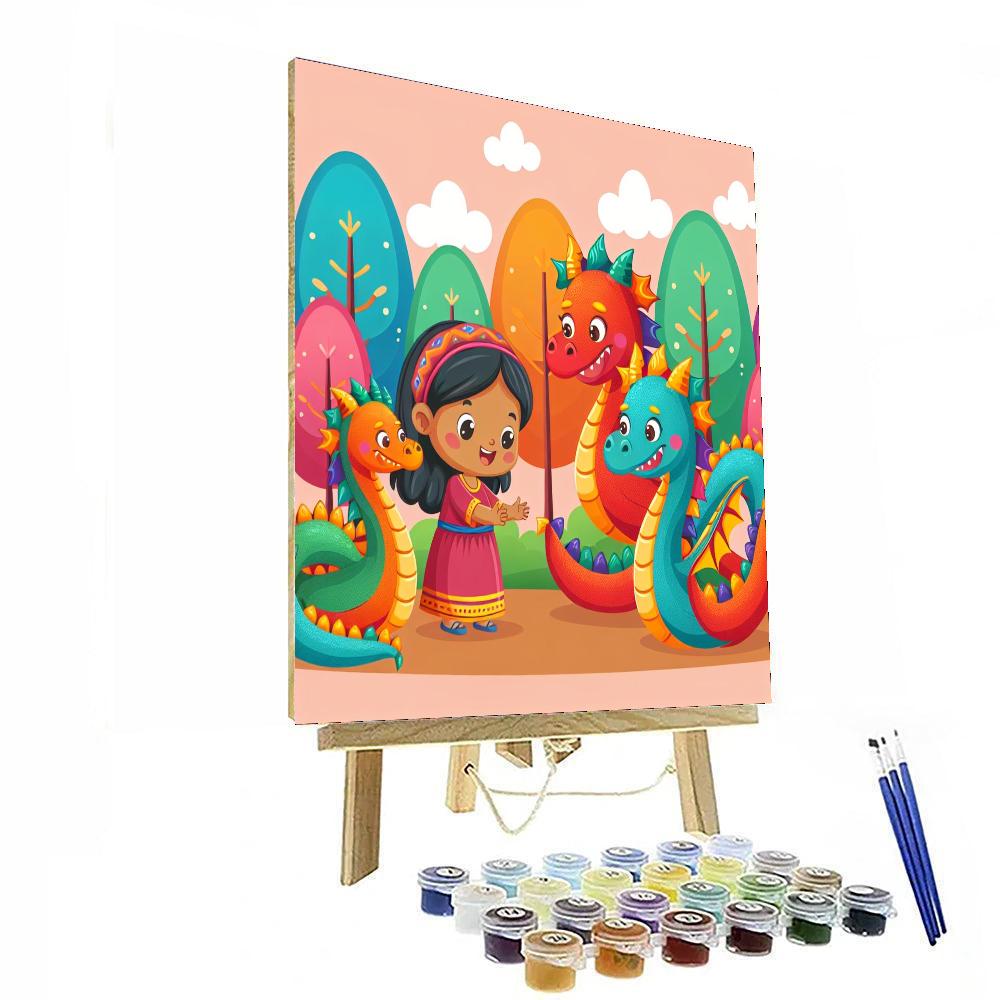 Dragon Whisperer Number Painting