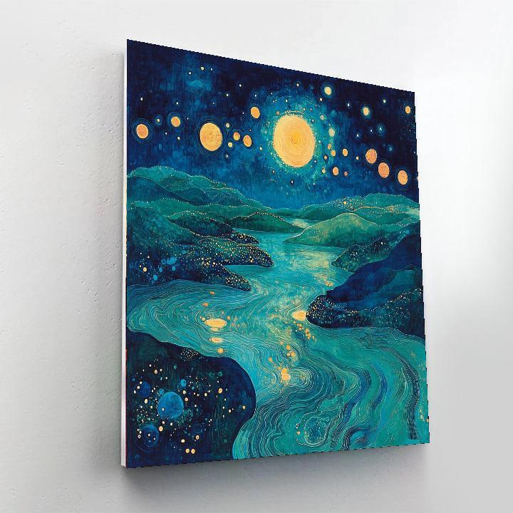 Max Ernst Inspired Enigma Of The Celestial Tides  Painting By Numbers Kit
