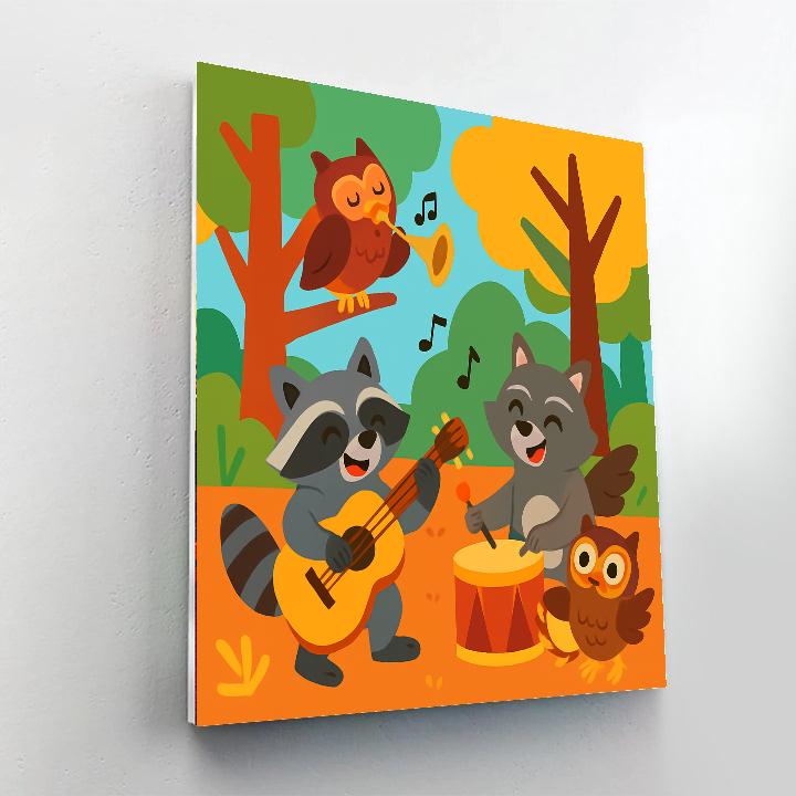 Funky Forest Festival Numbered Painting Kits