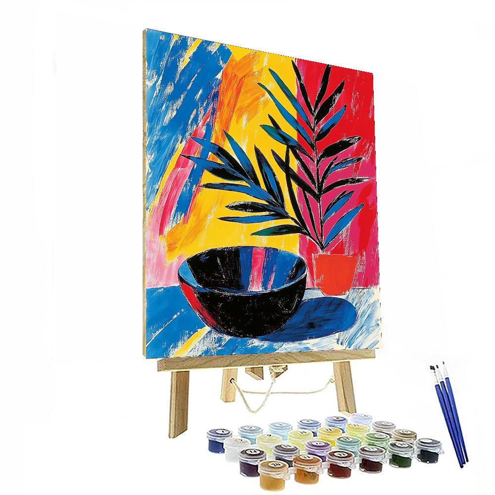 Matisse Inspired Dynamic Forms  Number Painting