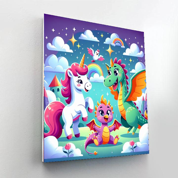 Joyful Fairy Tale Creatures Numbered Painting Kits