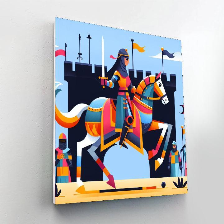 Royal Knight's Tournament Paint By Numbers Art