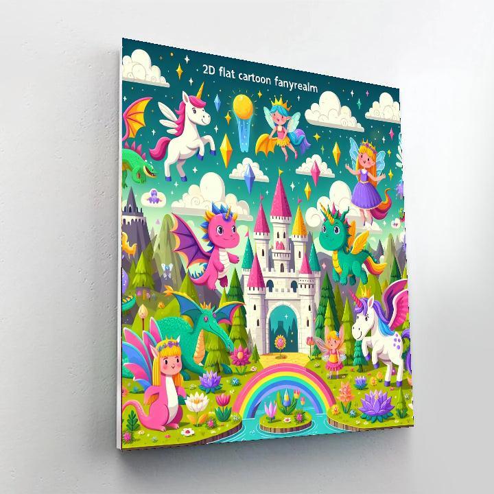 Colorful Fantasy Worlds Paint By Color