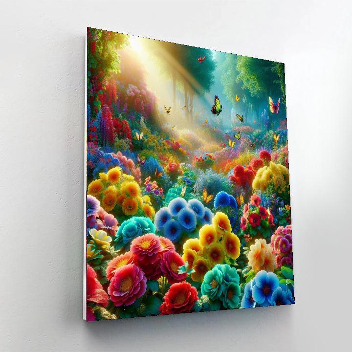 Magical Flower Wonderland DIY Paint By Numbers