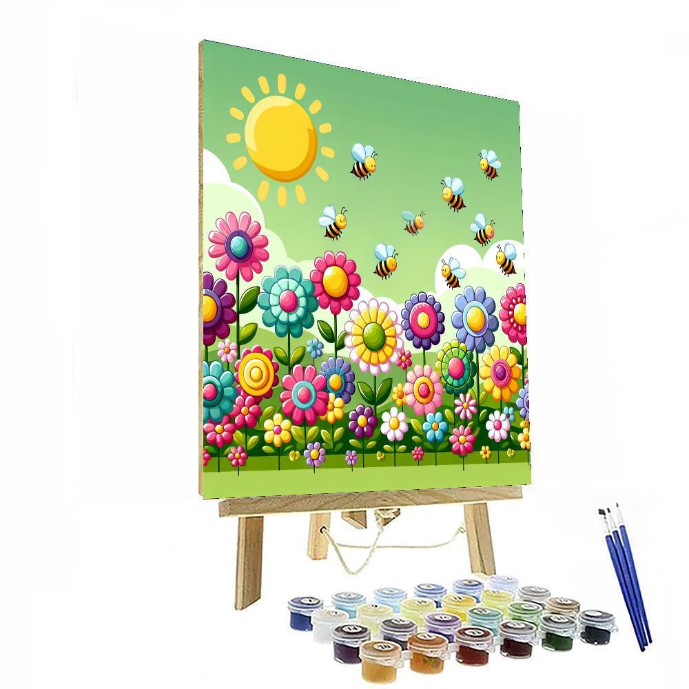 Sweet Garden Painting Number Kit