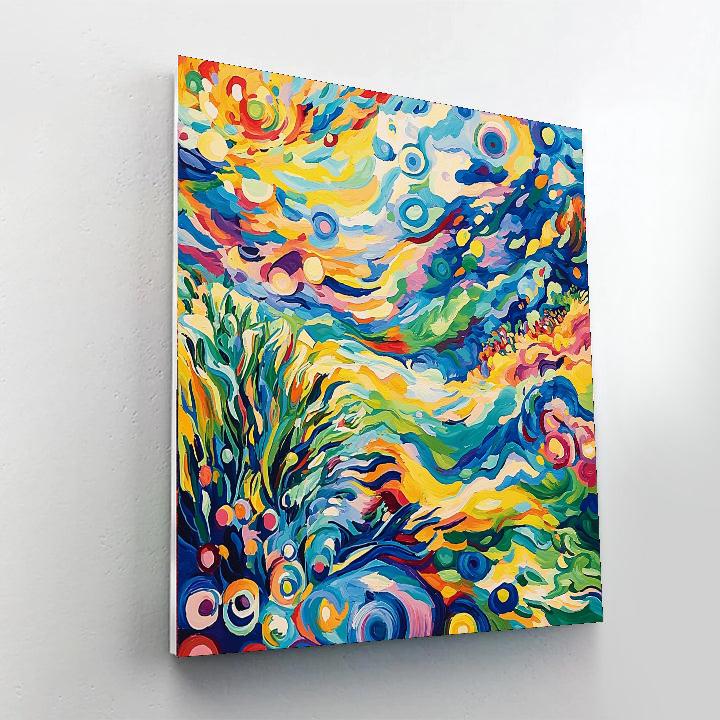 Wassily Kandinsky Inspired Abstract Nature Dance  Paint By Numbers