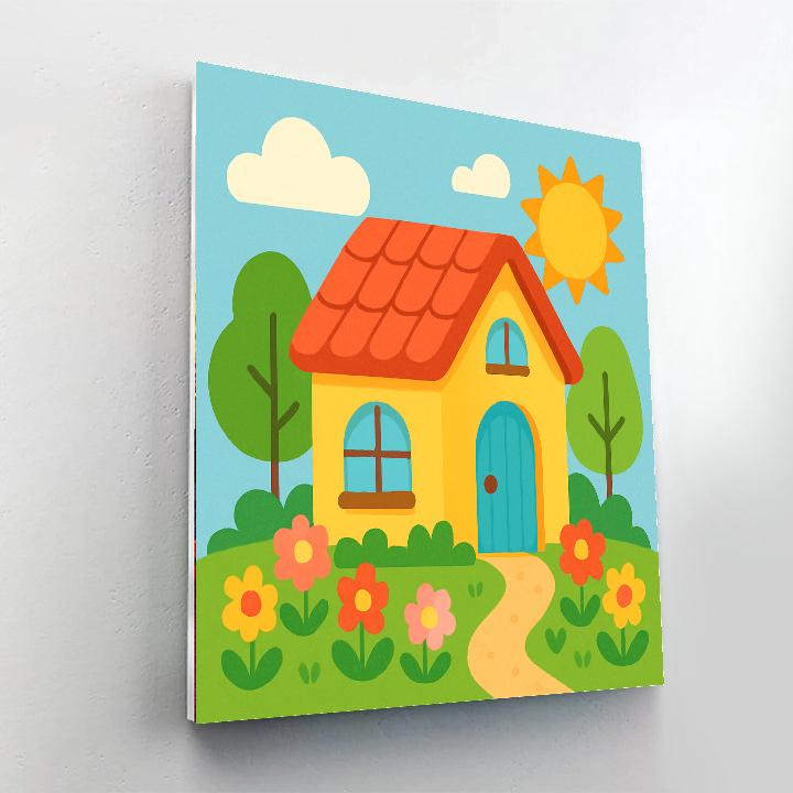Cozy Little House Painting By Numbers Kit