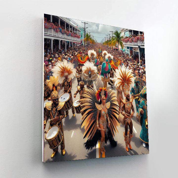 Nassau Junkanoo Festival - Bahamas Paint By Color
