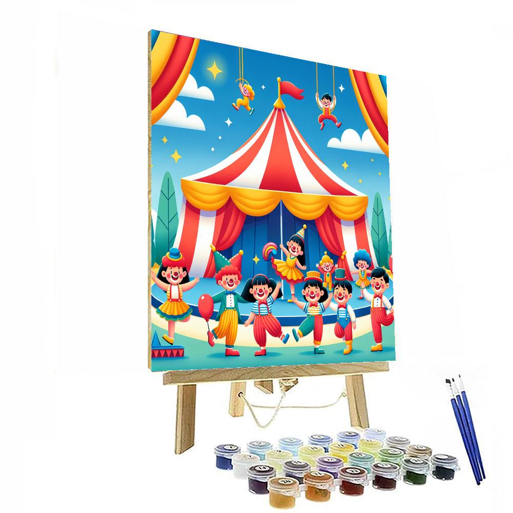 Lively Circus Scene Paint By Color