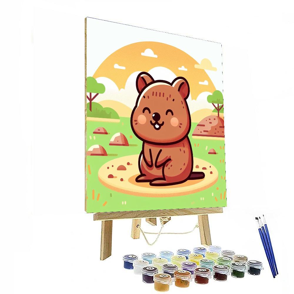 Quizzical Quokka Paint By Numbers Art