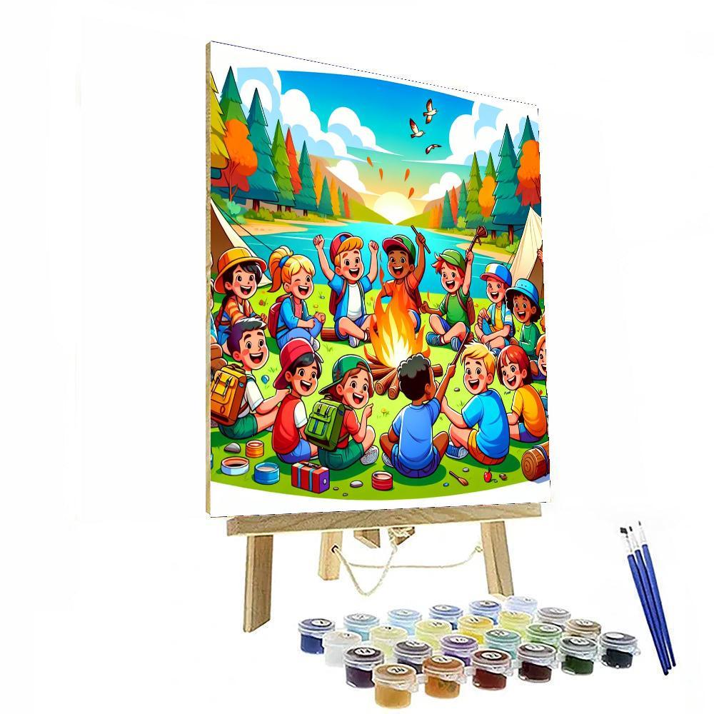 Summer Camp Adventure Painting Number Kit
