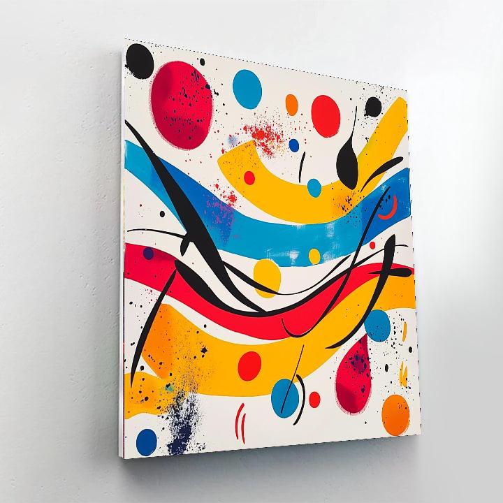 Joan Miró Inspired Euphoric Abstraction  Paint By Numbers Art