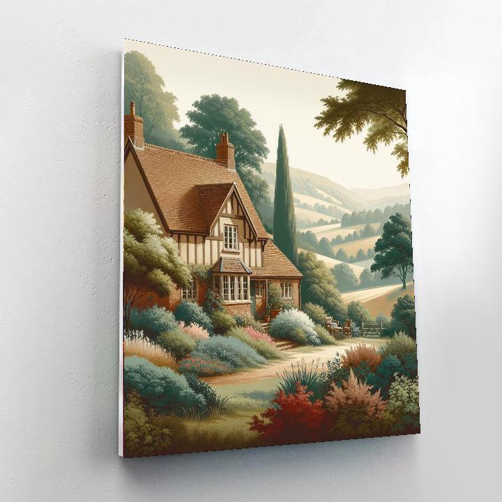 Charming Cottage Getaway Painting Number Kit