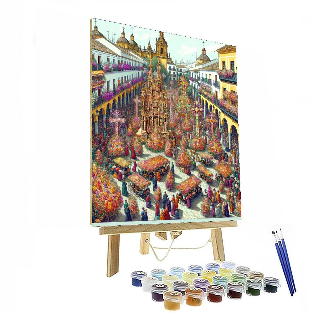Fiesta De Las Cruces - Córdoba, Spain Paint By Numbers