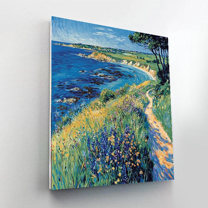 André Derain Inspired Vibrant Coastal Vista  Paint By Numbers