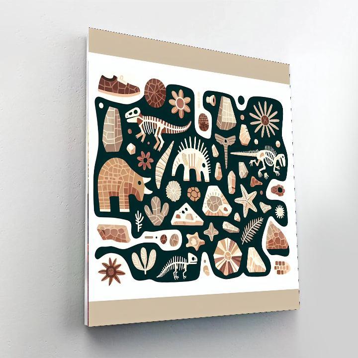 Fossil Fun Painting By Numbers Kit