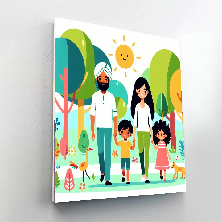 Gentle Woodland Stroll Painting By Numbers Kit