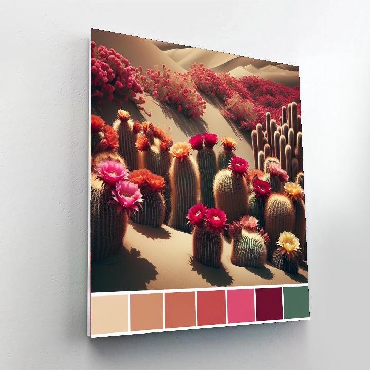 Desert Bloom Symphony DIY Paint By Numbers