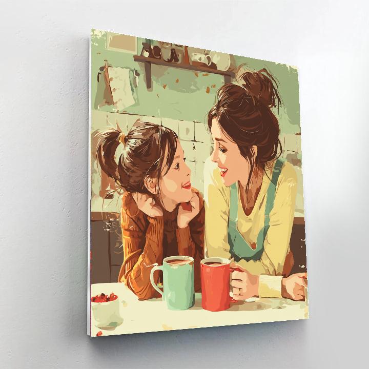 Morning Coffee Conversations Paint By Color