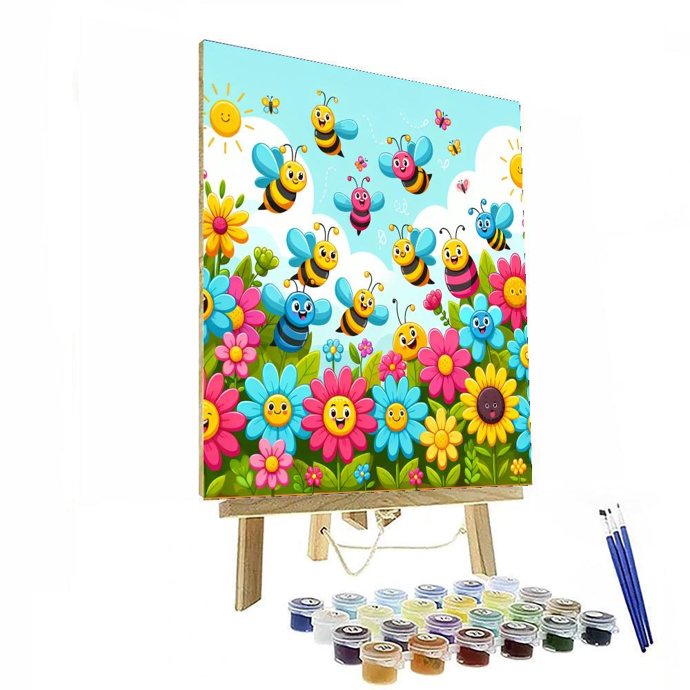 The Curious Garden Number Painting
