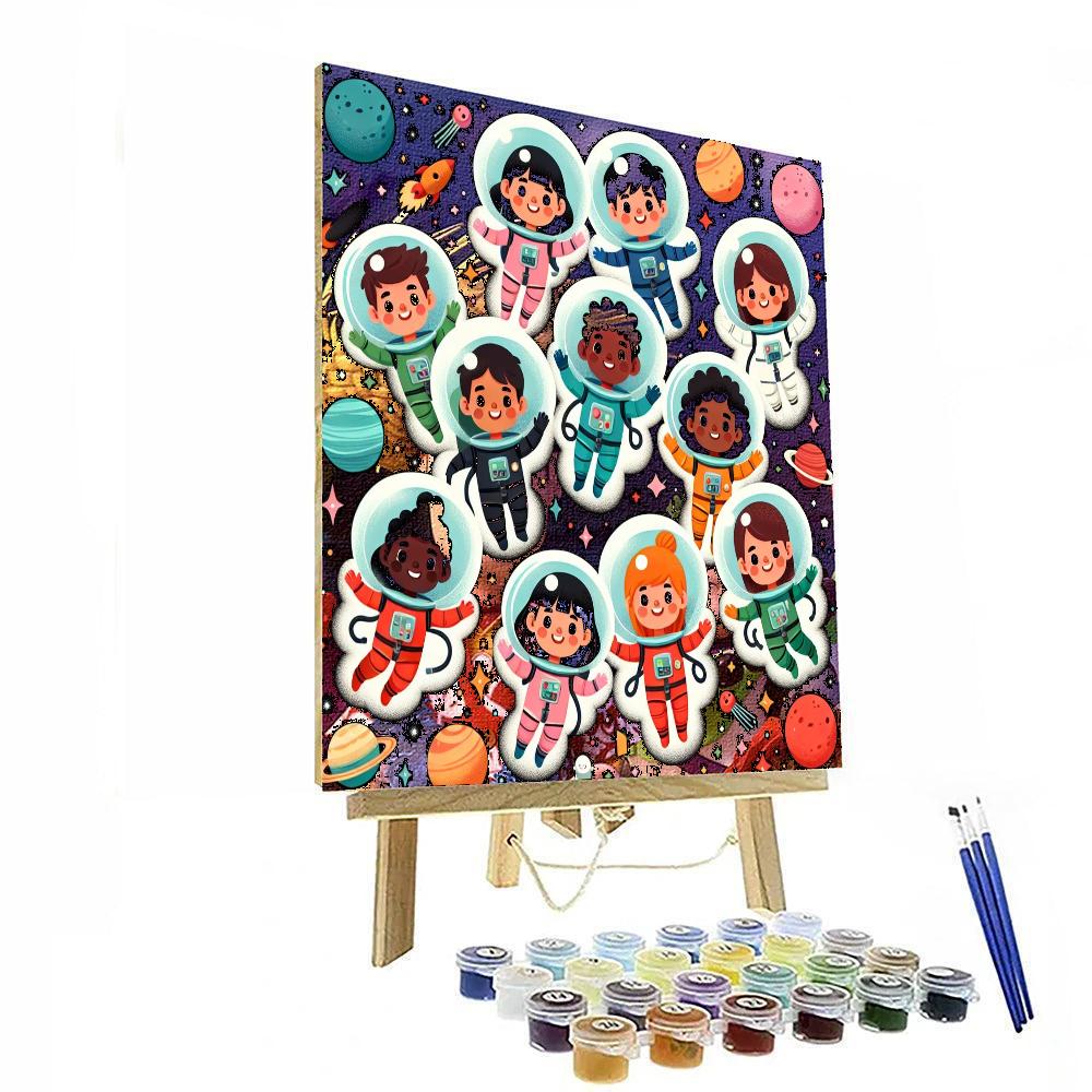 Artistic Astronauts Paint By Number