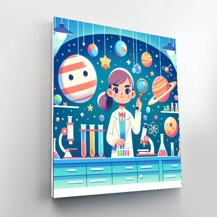 Space Scientist's Laboratory Paint By Numbers Kits